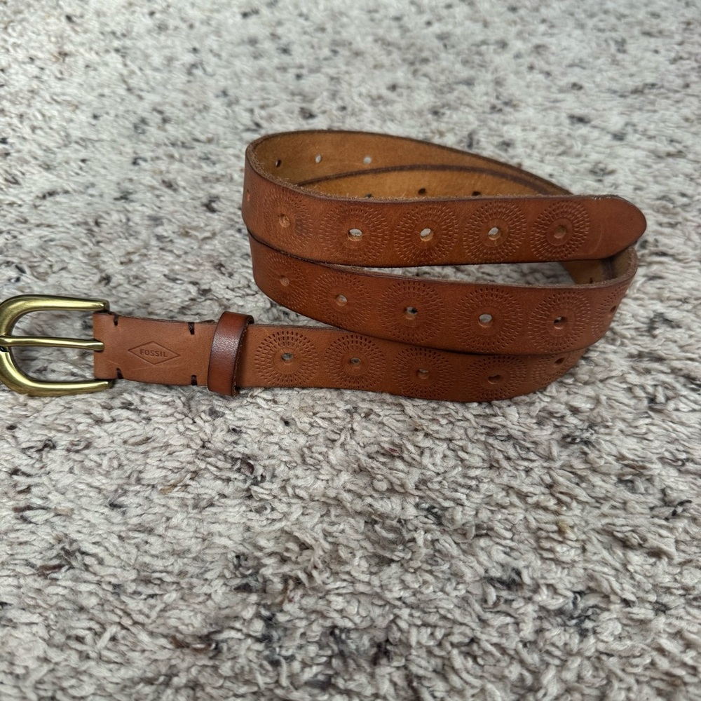 Womens Fossil leather belt Medium
